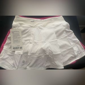 LULULEMON WHITE PACE RIVAL SKIRT LONG